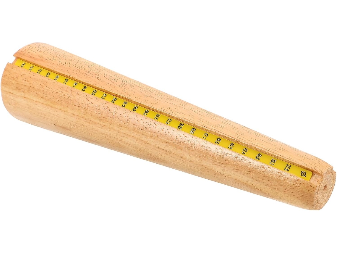 Herramienta de madera graduada para pulseras, varilla de medición redonda para un ajuste preciso de pulseras. SFUSHOS