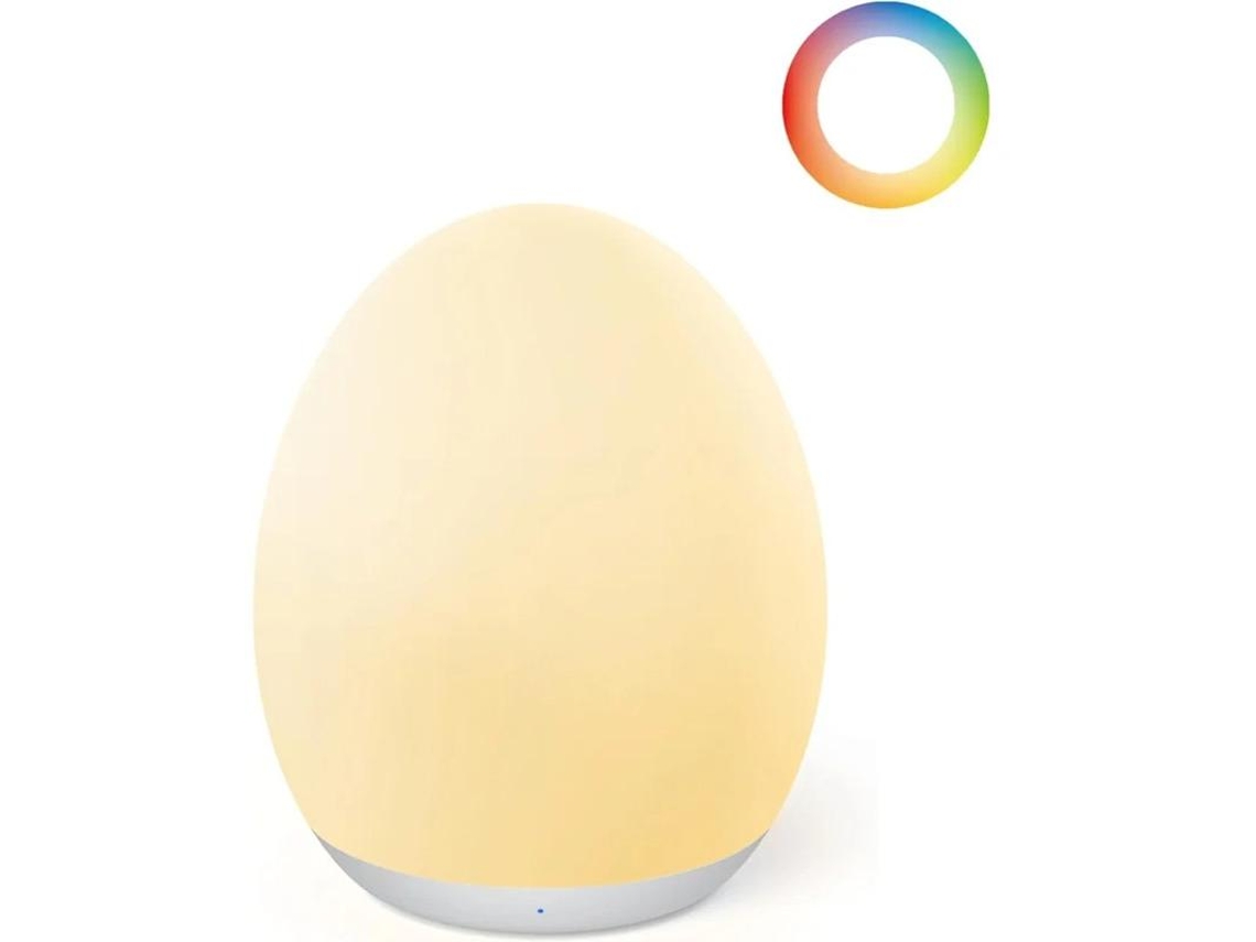 Luz Nocturna Para Niños Luz De Huevo Para Guardería Con 7 Colores Rgb Mutables Y Atenuación Continua Luz De Torneira Recargable Con Yizhood