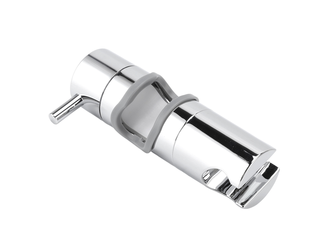Cabezal de ducha antideslizante ajustable, ABS cromado con soporte.