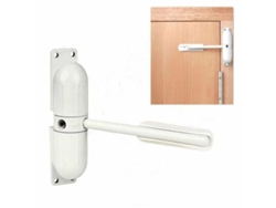 Cerradura Automática Ajustable De Aleación De Zinc Blanco Para Puertas De 20 A 70 Kg.