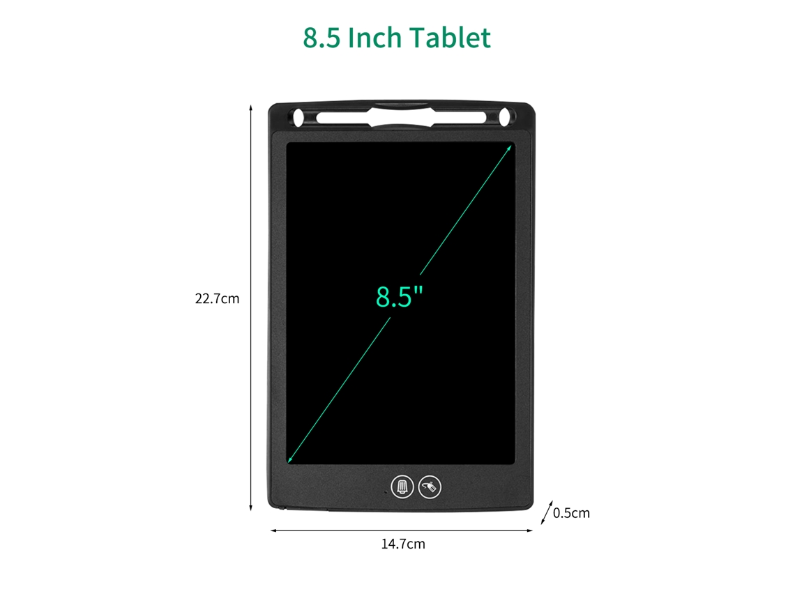 Tableta Lcd 8.5" Para Dibujo Niños Con Lápiz Magnético Juguete Educativo 3-6 Años