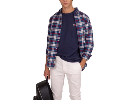 Camiseta de Hombre TOMMY JEANS Azul (2XL)