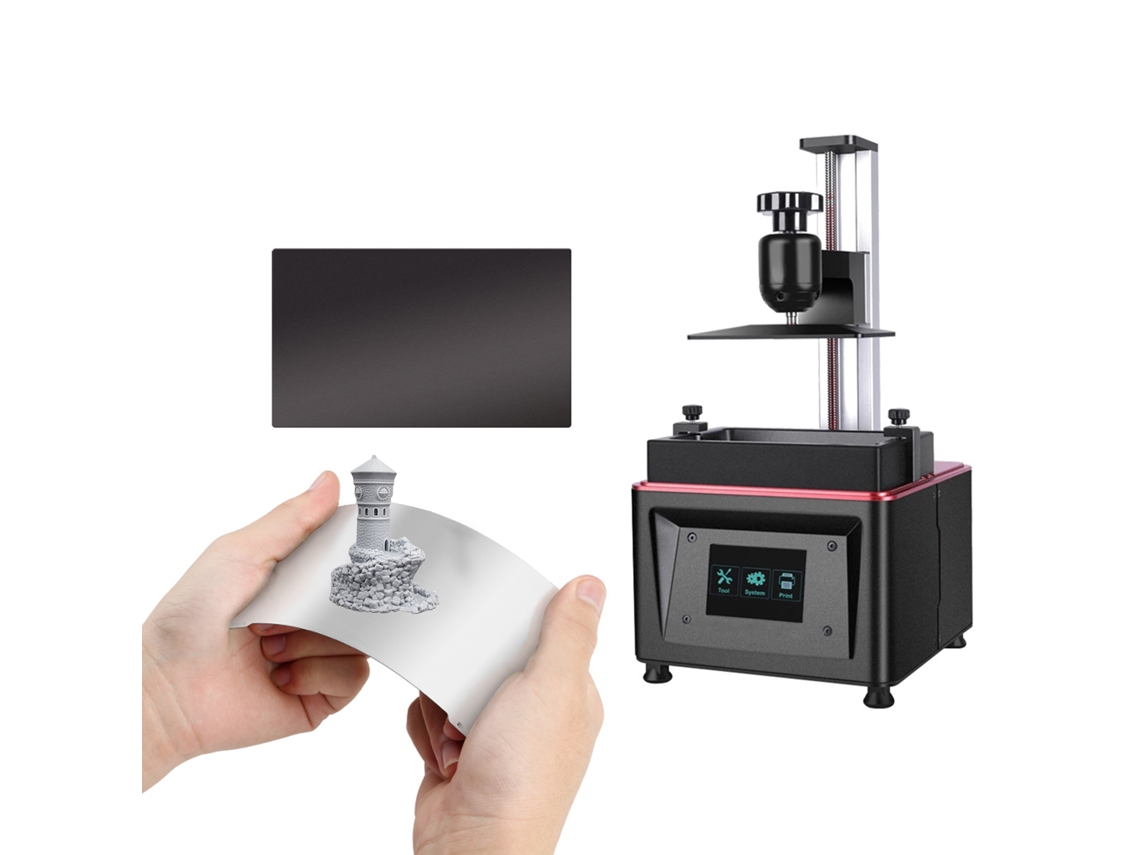 Prato De Construção De Aço Mágnetico Flexível Para Impressora 3d Resina Sla Lcd 135x75mm
