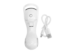 Rizador De Pestañas Con Calefacción, Calentamiento Rápido, 3 Niveles, Recargable Por Usb, Anti-quemaduras, Blanco.