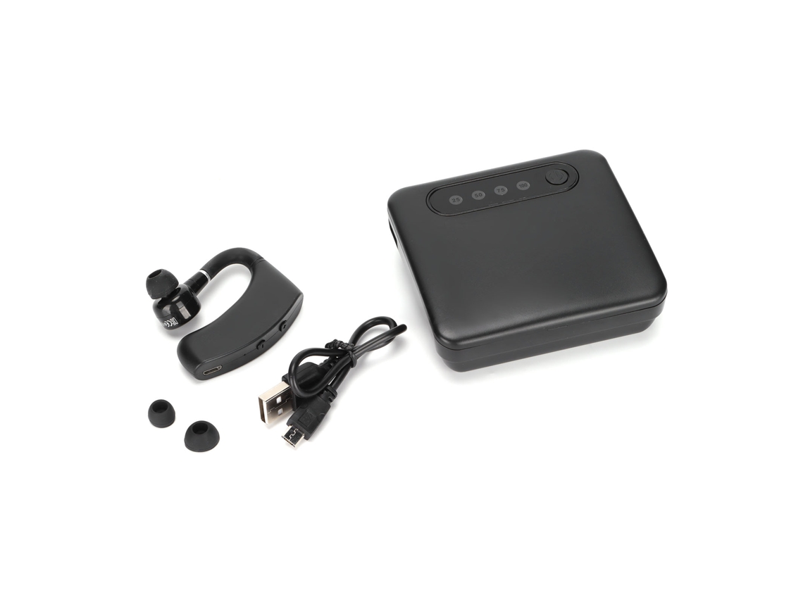 Auriculares Bluetooth Mono Inalámbricos V12 Con Pantalla Led, Carga Rápida Y Reducción De Ruido Para Oficina Y Negocios.