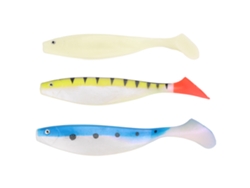 3 Señuelos De Pesca De Silicona Con Cola En T Suave, Imitación, Para Agua Salada Y Dulce, Con Un Diseño Atractivo.