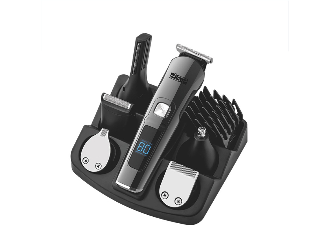 Aparador de Barba Elétrico para Homens Kit de Tratamento Corporal Aparador de Pelos Do Nariz e Orelhas Cortador de Cabelo Sem Fio