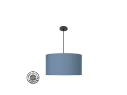 Colgante Moda 3xe27 Negro/azul Regx50x50 Cm C/difusor