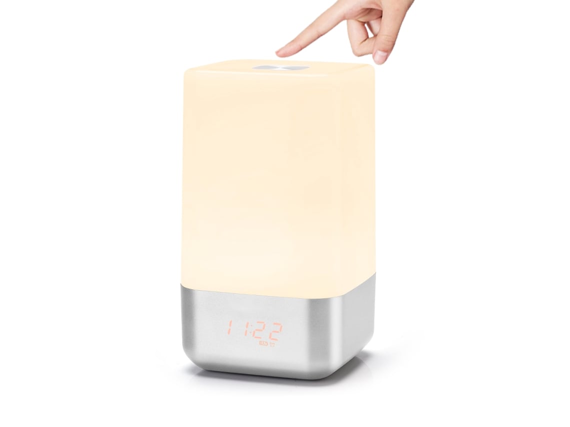 2026-despertador Con Luz De Amanecer Simulación De Levantamiento Reloj Alarma Con 5 Sonidos Naturales Lámpara De Mesa Led Para Dormitorio