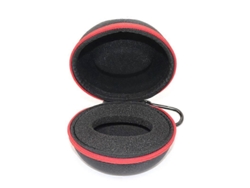 Estuche de viaje portátil para relojes, organizador redondo acolchado para relojes de pulsera y smartwatches de hasta 50 mm, negro y rojo. Ly Ebike