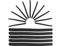 Paquete 50 Tapas Protectoras Pvc Negro Ganchos Perchas Cubiertas Elásticas Antideslizantes Tubos Tuberías