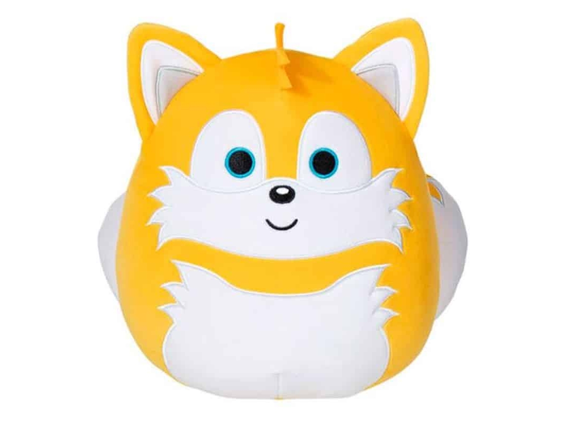 Squishmallows Sonic peluche blandito tails color amarillo de 25 cm