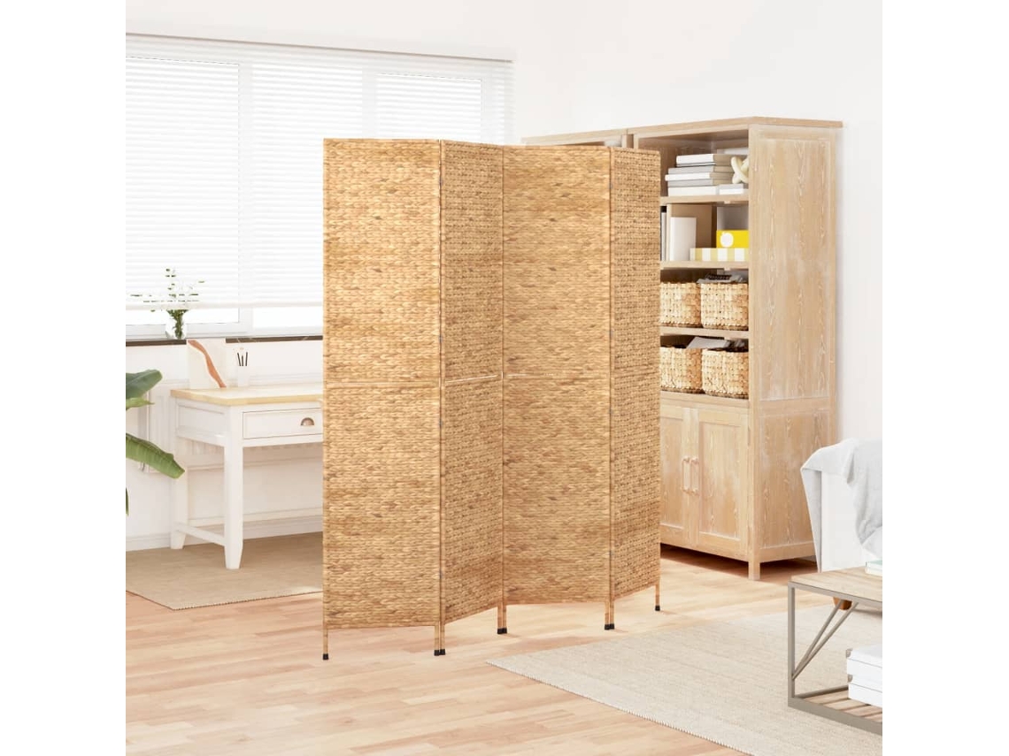 Biombo Divisor | Biombo Separador | Separador De Ambientes De 4 Paneles Jacinto De Agua 163x180 Cm