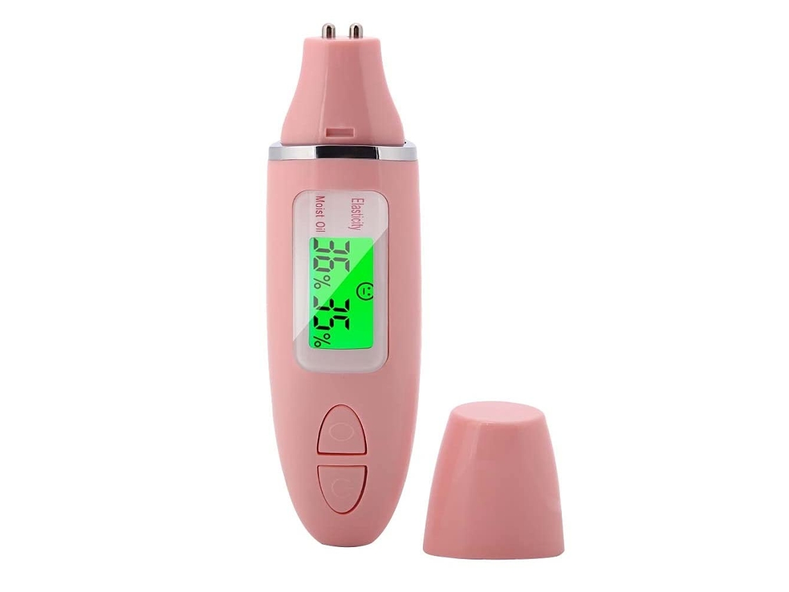 Detector facial, analizador de piel profesional, sensor digital de aceite de piel, analizador de piel para rostro y cuerpo(rosa) CHRONUS