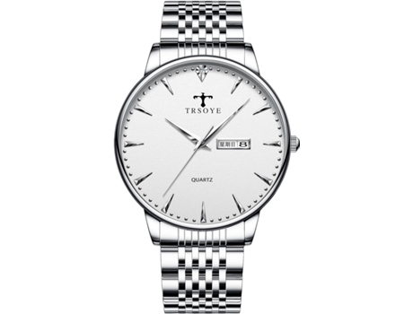 VEANXIN Relojes Semana Reloj Reloj de pulsera impermeable-Plata