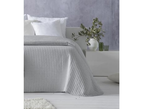 Colcha HOSTELINE AGNES (Gris Perla - 230 x 270 cm)