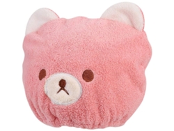 Gorro Secador De Pelo Infantil Súper Absorbente Con Diseño De Oso De Dibujos Animados Rosa.