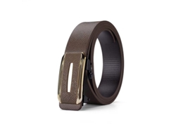 Cinturón de piel sintética para hombre Yuysan, longitud 130 cm, Wy15 - Color café