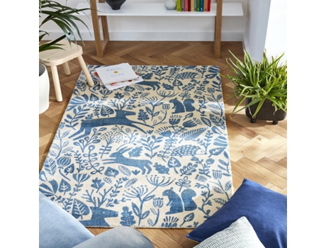 Alfombra SCION Kelda (Azul - 90x150 cm)