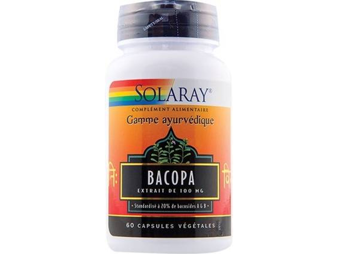 Complemento Alimentar SOLARAY Bacopa (60 cápsulas)