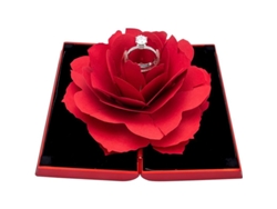 Caja De Joyería Sorpresa Con Forma De Rosa Para Guardar Anillos, Ideal Para Pedidas De Mano, Bodas O Como Regalo De San Valentín.