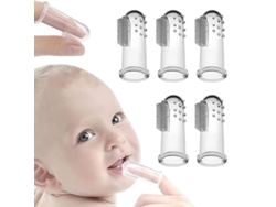 Paquete De 5 Cepillos De Dientes De Silicona Para Bebés Y Niños Pequeños: Masajeador Bucal Y Alivio Dental.