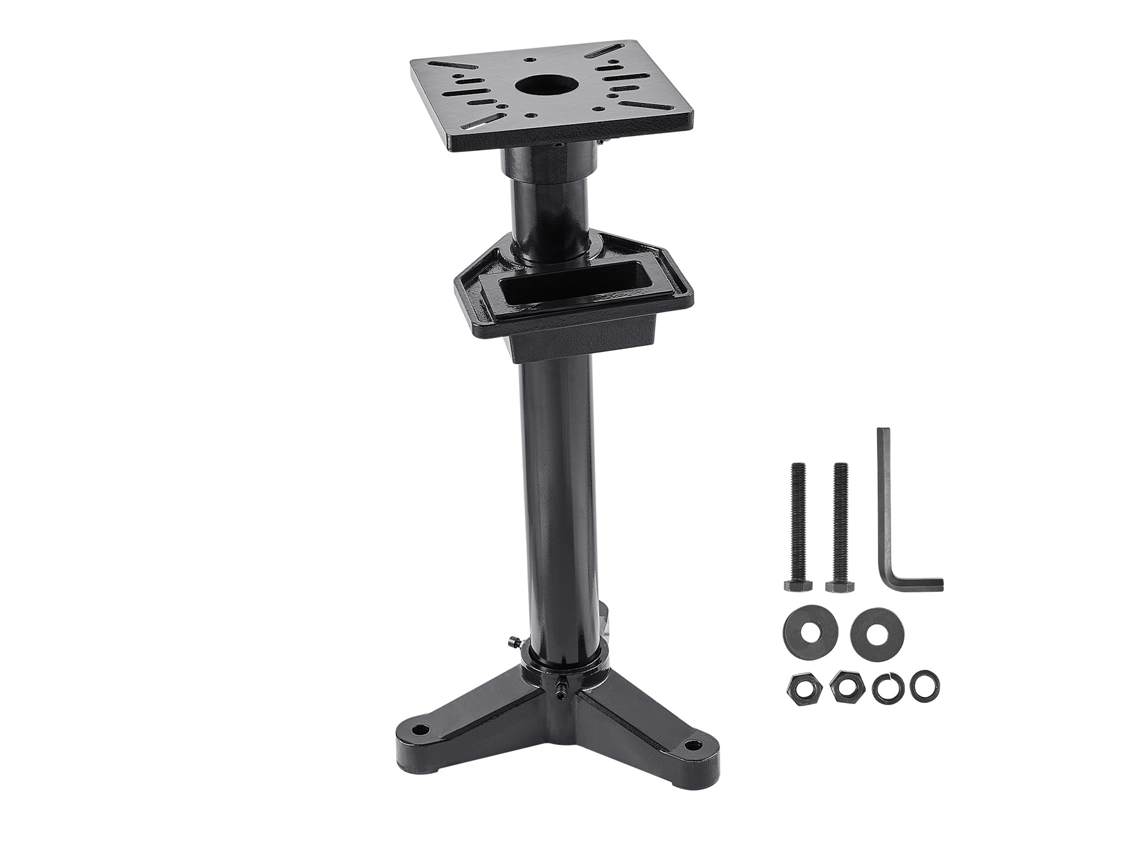 Soporte Para Amoladora De Banco Succebuy Placa De Montaje 370 X 370 X 840 Mm Negro