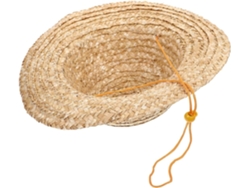 Sombrero De Paja Para Niños Y Niñas, Ala Ancha Natural