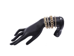 Conjunto De Pulsera De Cadena Gruesa Estilo Hip Hop Con Cristales Brillantes Y Diamantes De Imitación Para Mujer.