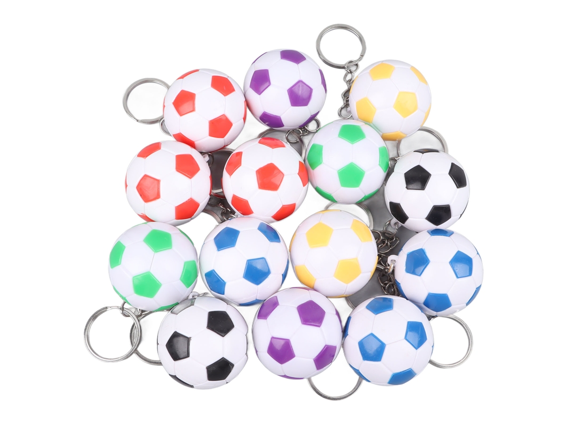 14 Llaveros De Fútbol De Pvc Impermeables Con Cierre De Cordón Para Niños - Regalo Deportivo