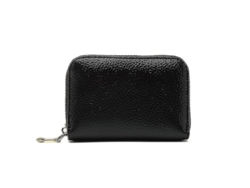 Cartera De Piel Para Mujer Con Bolsillo Con Cremallera Y Ranuras Para Tarjetas De Crédito (pequeña)
