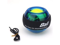 Powerball, pelota energética con giroscopio LED azul para entrenamiento de fuerza de muñeca y brazo, ideal para ejercicios en casa. Mdug