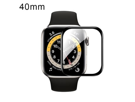 Protector de pantalla de película suave de material compuesto curvado 3D para Apple Watch Series 6 y SE y 5 y 4 40 mm