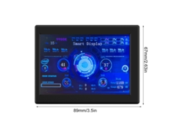 Monitor Ips De 3,5 Pulgadas Para Monitorización De Cpu Y Gpu, Pantalla Inferior Con Carcasa De Abs, Edición De Temas Personalizable, Software Gratuito.