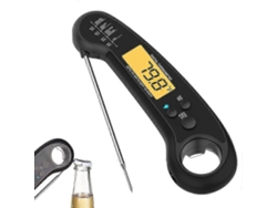 Termómetros para carne, medidor de temperatura de alimentos impermeable 2 en 1 con alarma, retroiluminación, calorías, gráficos de temperatura, cocina GOKOCO