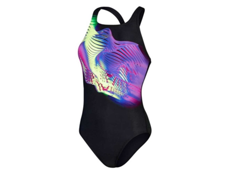 Roupa de Banho Placement Digital Medalist Preto Roxo Uk 32 Mulherspeedo