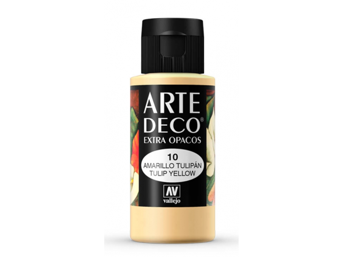 Pintura Acrilica Arte Deco Vallejo 60 Ml (Amarillo Tulipán 10)