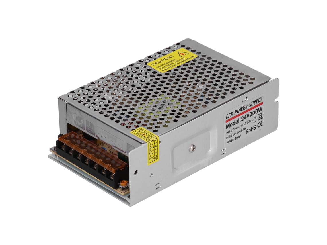 Fuente De Alimentación Conmutada Yy-200-24 De Ca 170-264 V A Cc 24 V 8,34 A 200 W Para Sistemas De Videovigilancia.