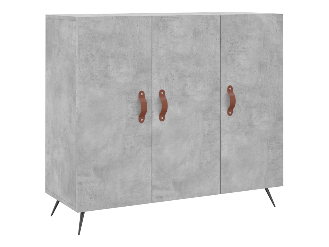 Maison Exclusive - Aparador De Madera De Ingeniería Gris Hormigón 90x34x80 Cm
