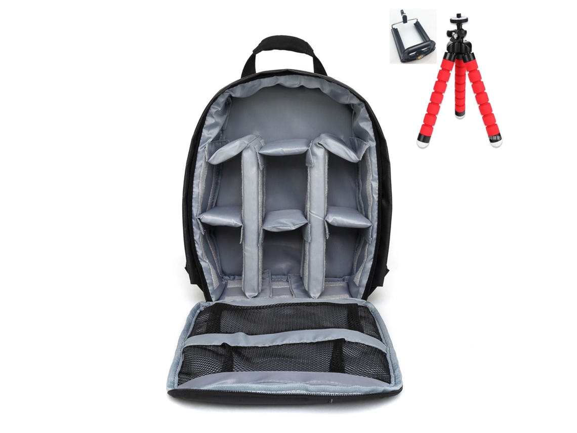 SZSMART  Mochila de Fotografia  para Exterior À Prova De Água (Cinzento com Tripé)