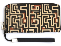 Cartera Cuero Con Cremallera Para Mujer Diseño Estampado