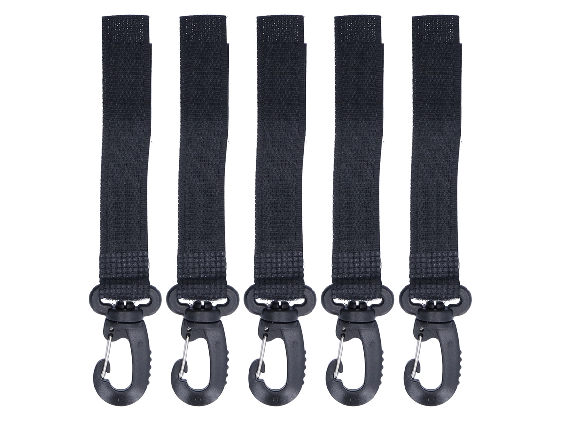 5pcs Ganchos Para Carrinho De Bebê 360° Rotativos Abs Para Bolsas De Fraldas Acessório
