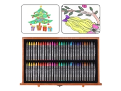 Set de pintura al óleo, lápices y pincel HB para artistas adultos, regalo portátil.