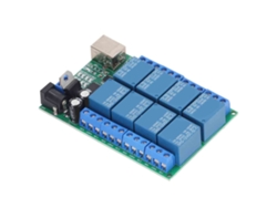 Omni-módulo Relé 8 Canales Dc12v Puerto Serie Uart Control Remoto Plc Motor Led Usb