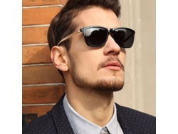Gafas De Sol Polarizadas Unisex Con Lentes Grandes, Estilo Clásico, Color Negro.