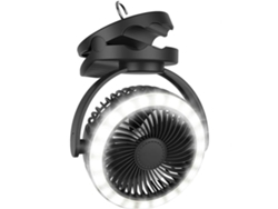 2026-ventilador De Camping Portátil Con 4 Velocidades, Batería Recargable Y Luz Led Para Tiendas De Campaña