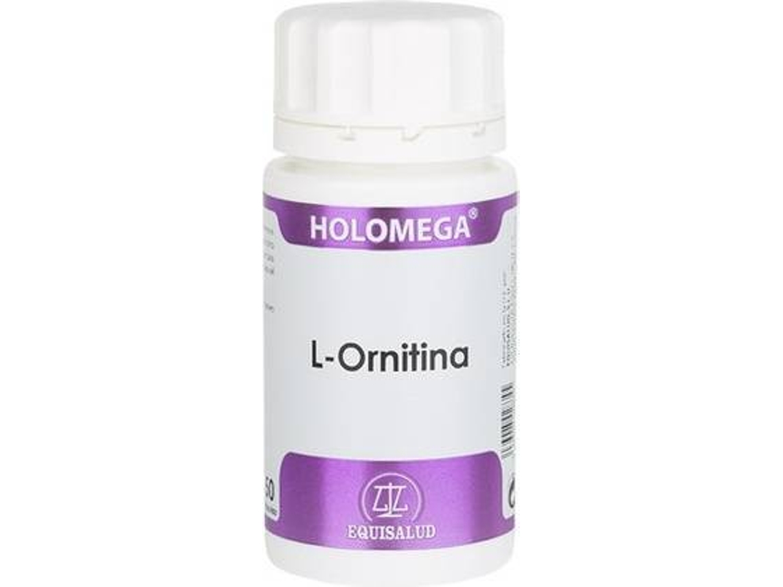 Complemento Alimentar EQUISALUD Holomega L-Ornitina (50 cápsulas de 690mg)