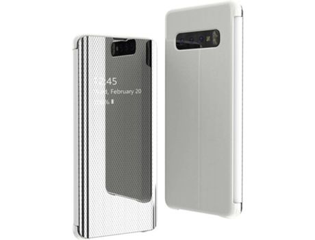 Carcasa Samsung Galaxy S10E/S10 Lite LMOBILE Libro Horizontal Flip Plateado