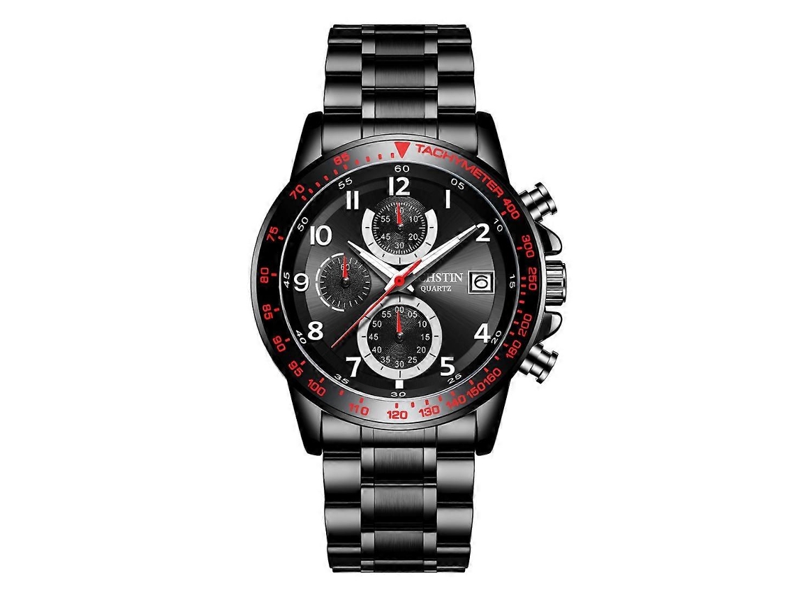 Reloj multifuncional Ochstin 6112 para hombre, con calendario, luces de cuarzo y mecanismo de cuerda continua.