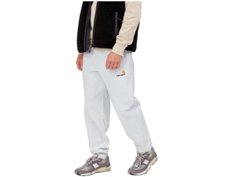 Pantalones Deportivos de Hombre para Fitness CARHARTT Largo America Script Gris (M)